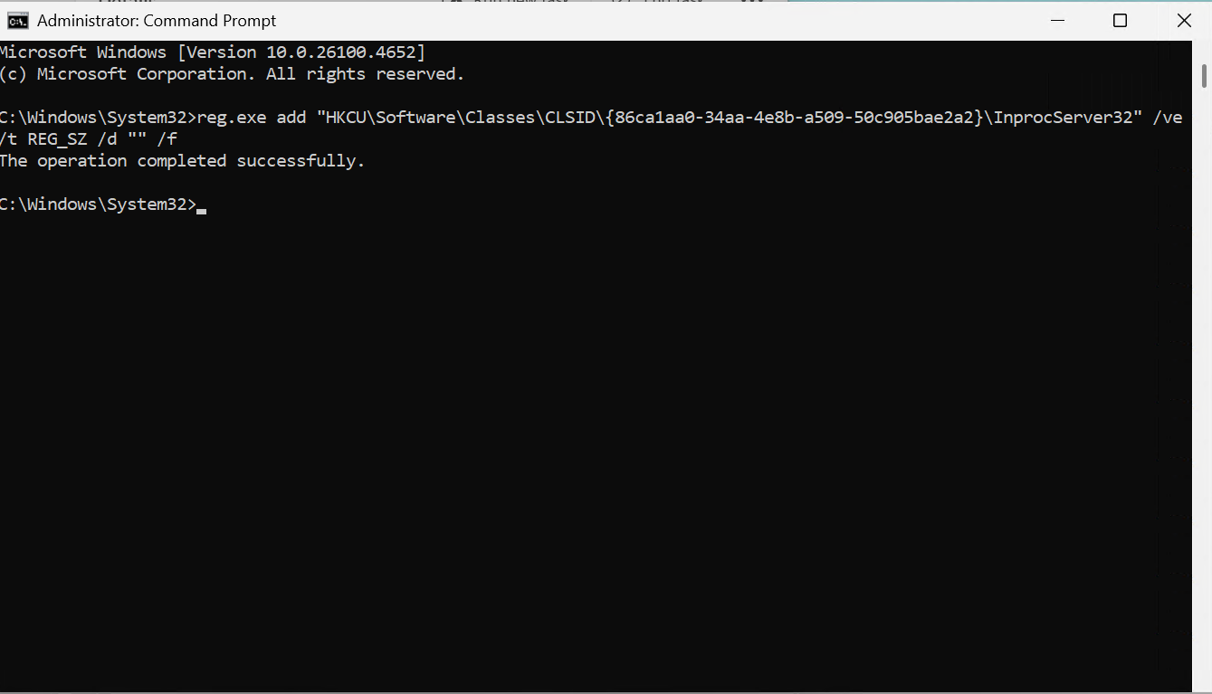 Command Prompt Execution
